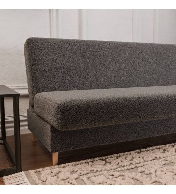 Kanapa rozkładana ELDA 195 cm Boucla Szara