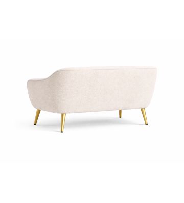 Sofa dwuosobowa Livo boucle – nowoczesna sofa do salonu i sypialni beżowa