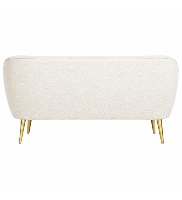 Sofa trzyosobowa Livo boucle – nowoczesna sofa do salonu biała