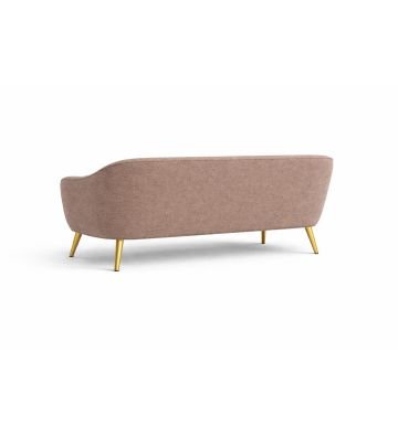 Sofa trzyosobowa Livo boucle – nowoczesna sofa do salonu ciemny beż