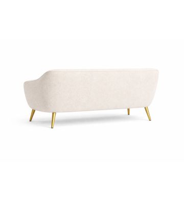 Sofa trzyosobowa Livo boucle – nowoczesna sofa do salonu beżowa