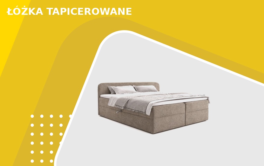 Łóżka tapicerowane